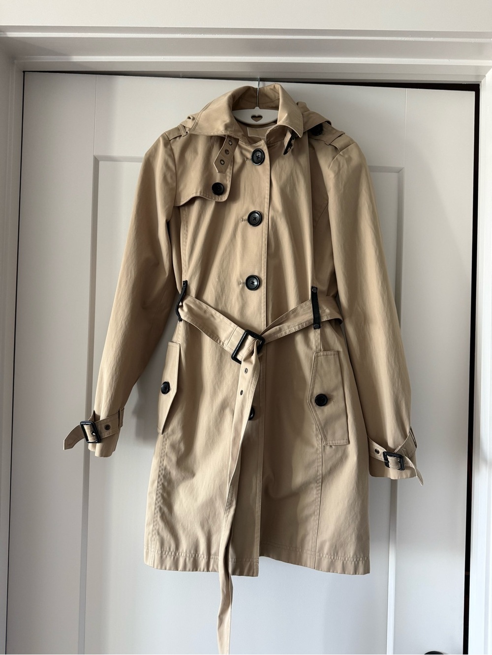 Classic Beige Trench Coat with Belt